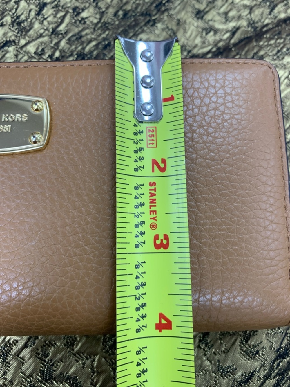 Michael Kors Pebbled Leather Zip Wallet - Mauve Brown - Picture 8 of 8